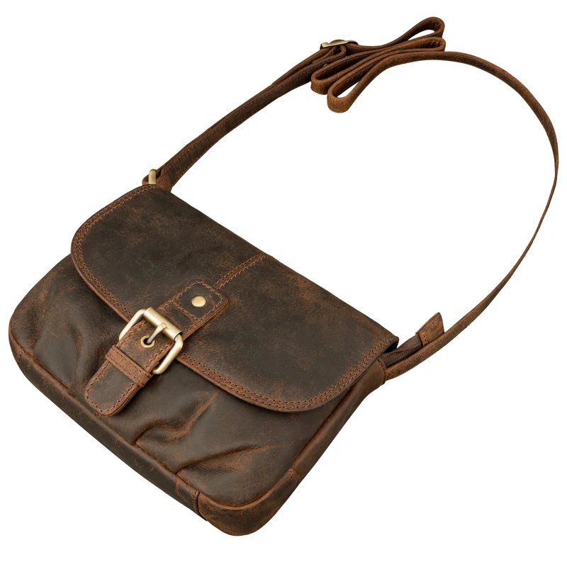 "Iris" Leder Handtasche Damen klein Echtleder Umhängetaschen Frauen