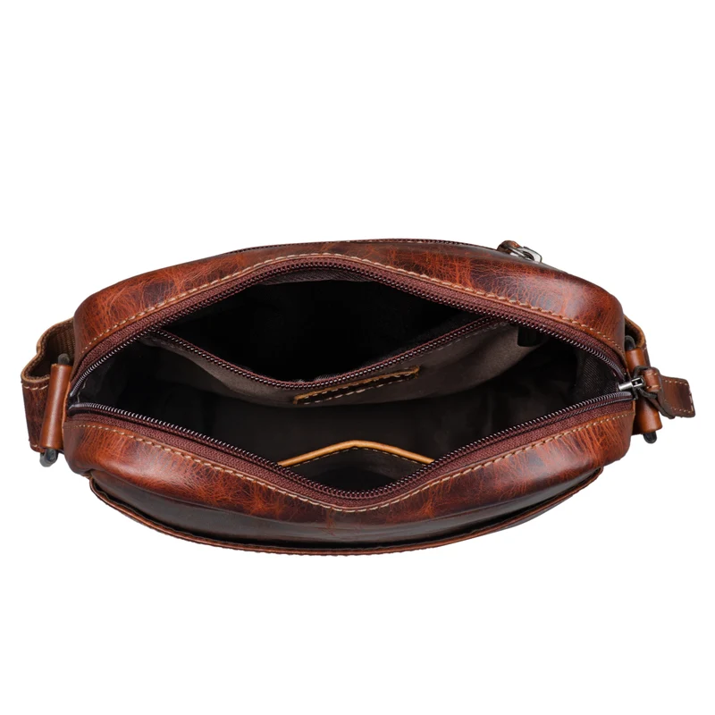 "Nils" Vintage Ledertasche Umhängetasche Klein