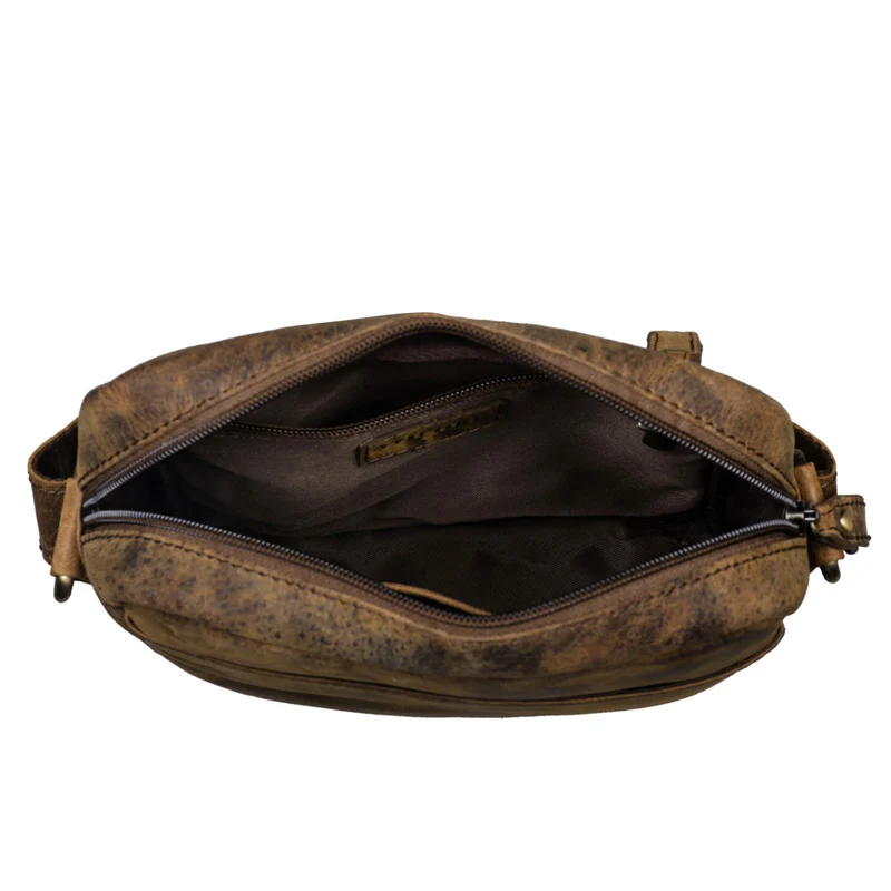 "Nils" Vintage Ledertasche Umhängetasche Klein