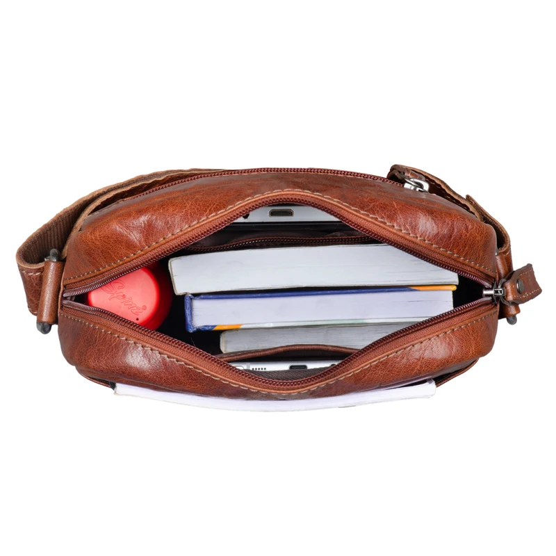 "Nils" Vintage Ledertasche Umhängetasche Klein