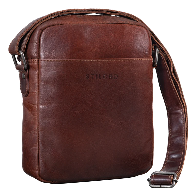 "Nils" Vintage Ledertasche Umhängetasche Klein