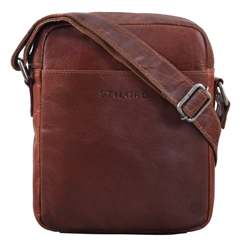 "Nils" Vintage Ledertasche Umhängetasche Klein