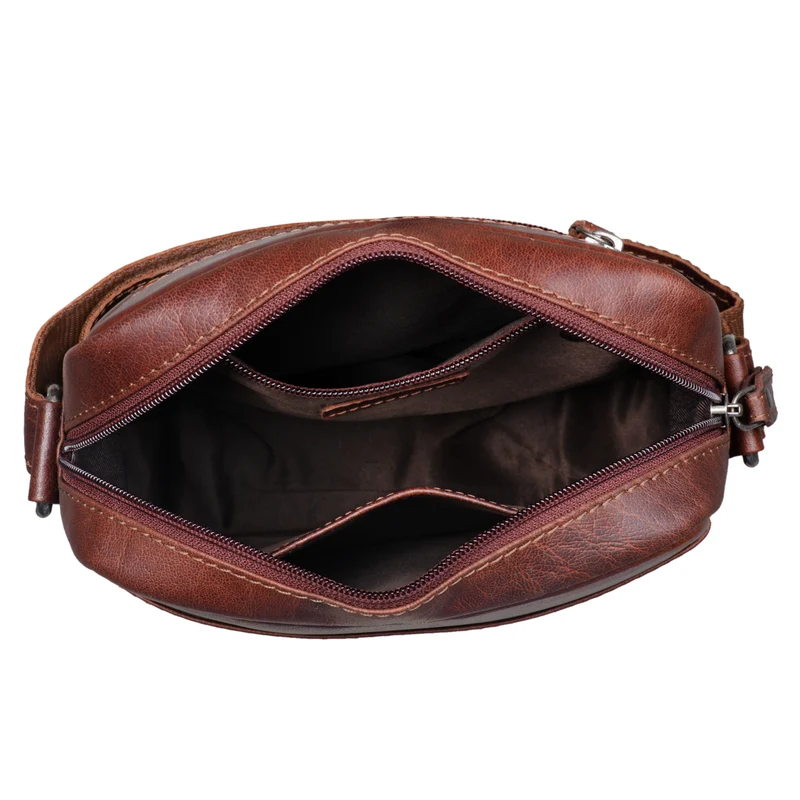 "Nils" Vintage Ledertasche Umhängetasche Klein