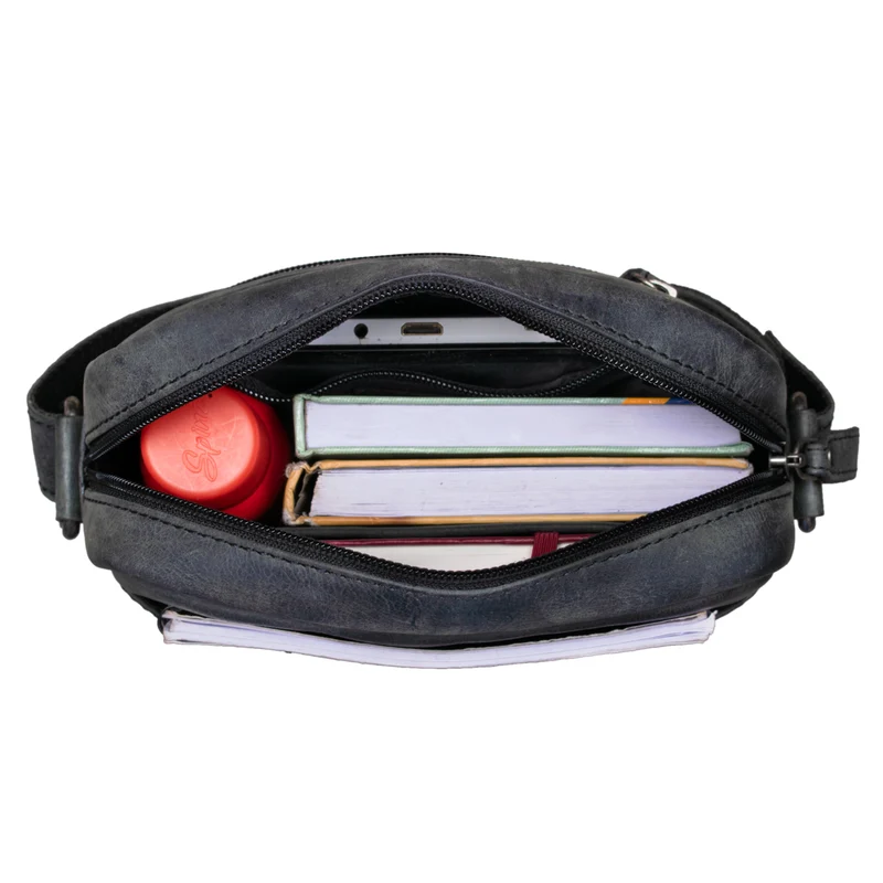 "Nils" Vintage Ledertasche Umhängetasche Klein