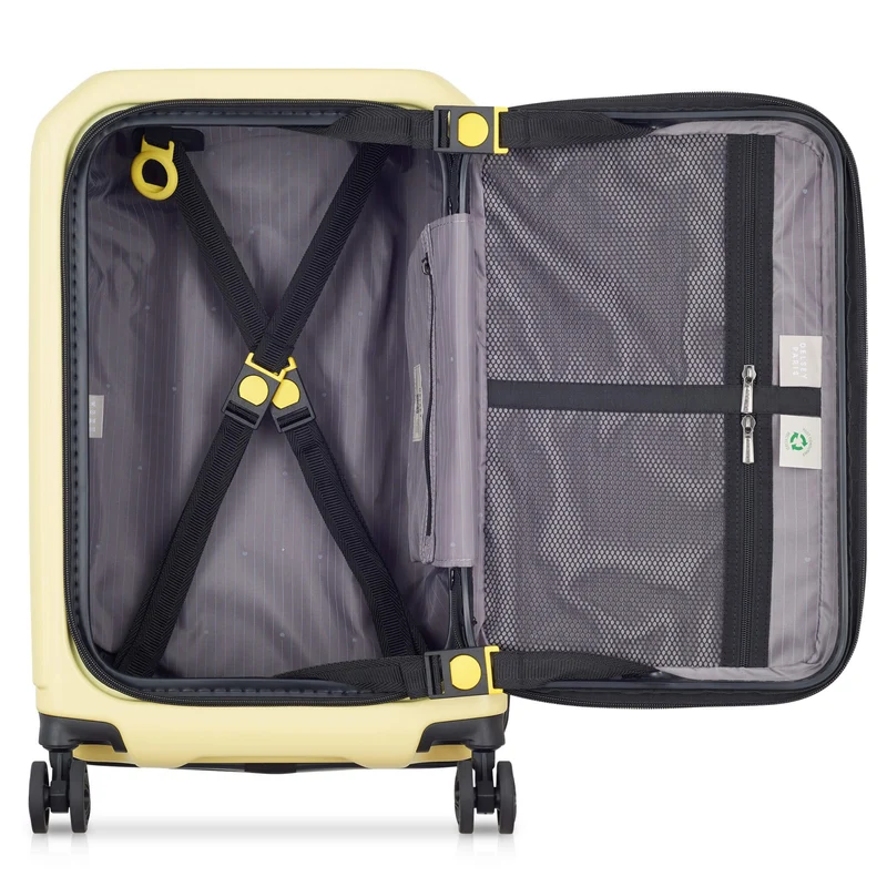 Delsey Paris Securitime - 4-Rollen-Kabinentrolley S 55 cm erw. (blassgelb)