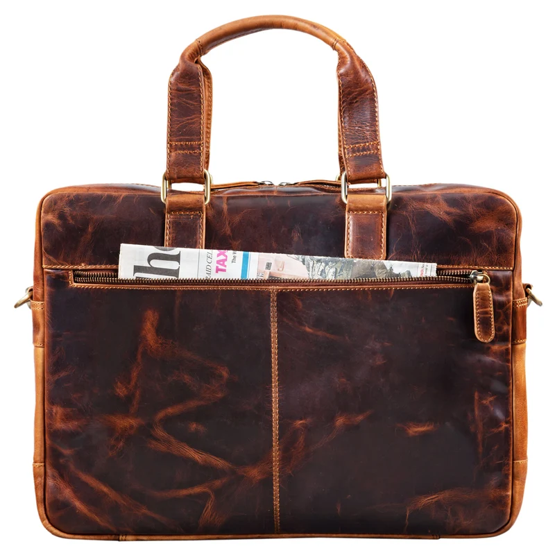 "Alonso" Vintage Businesstasche Echtleder