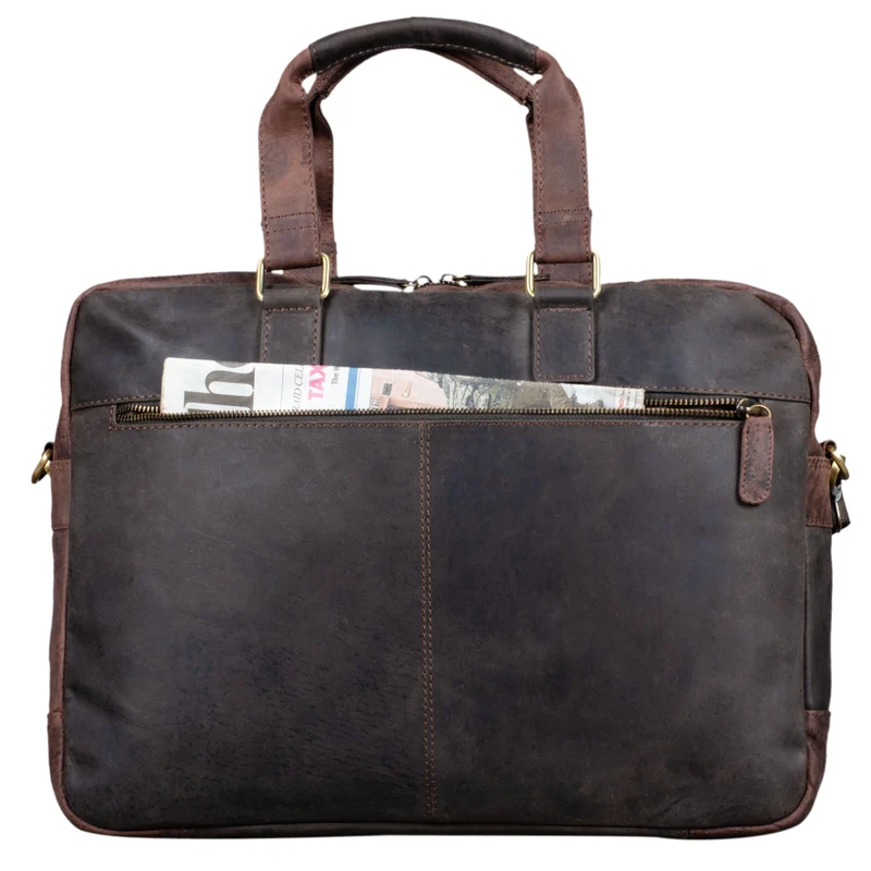 "Alonso" Vintage Businesstasche Echtleder