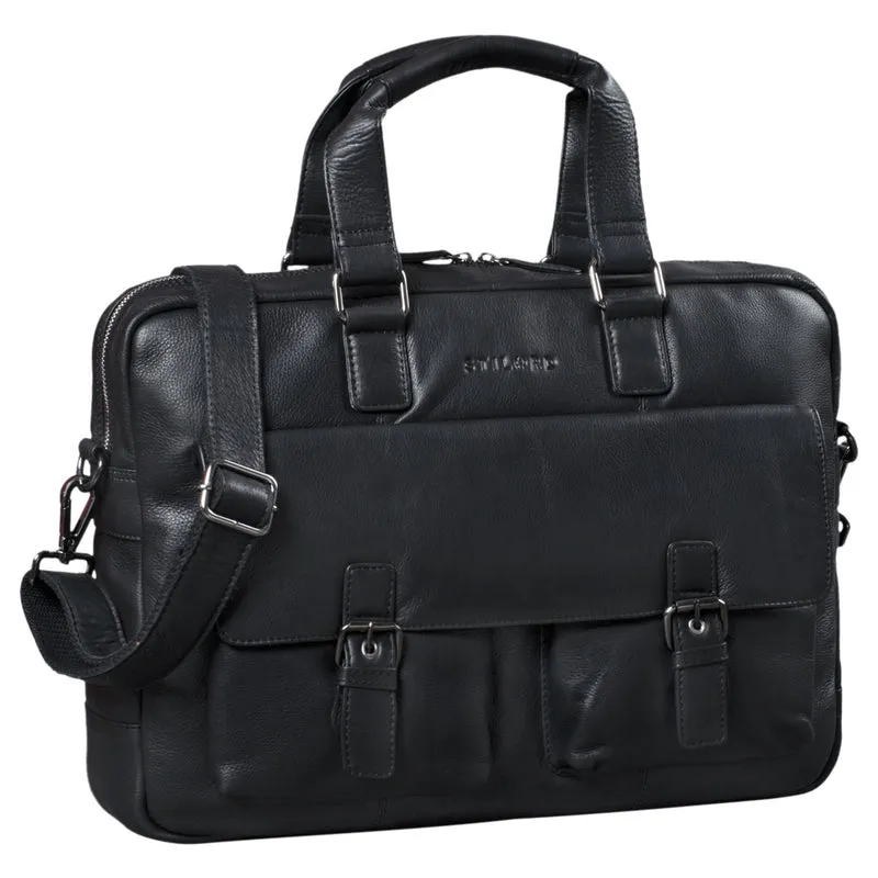 "Alonso" Vintage Businesstasche Echtleder