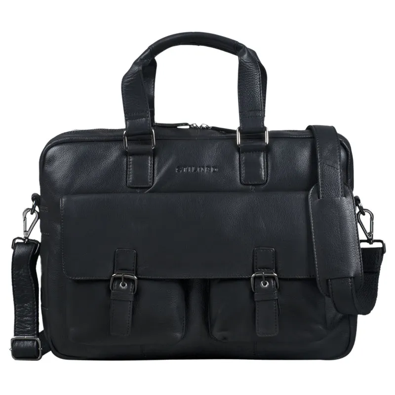 "Alonso" Vintage Businesstasche Echtleder