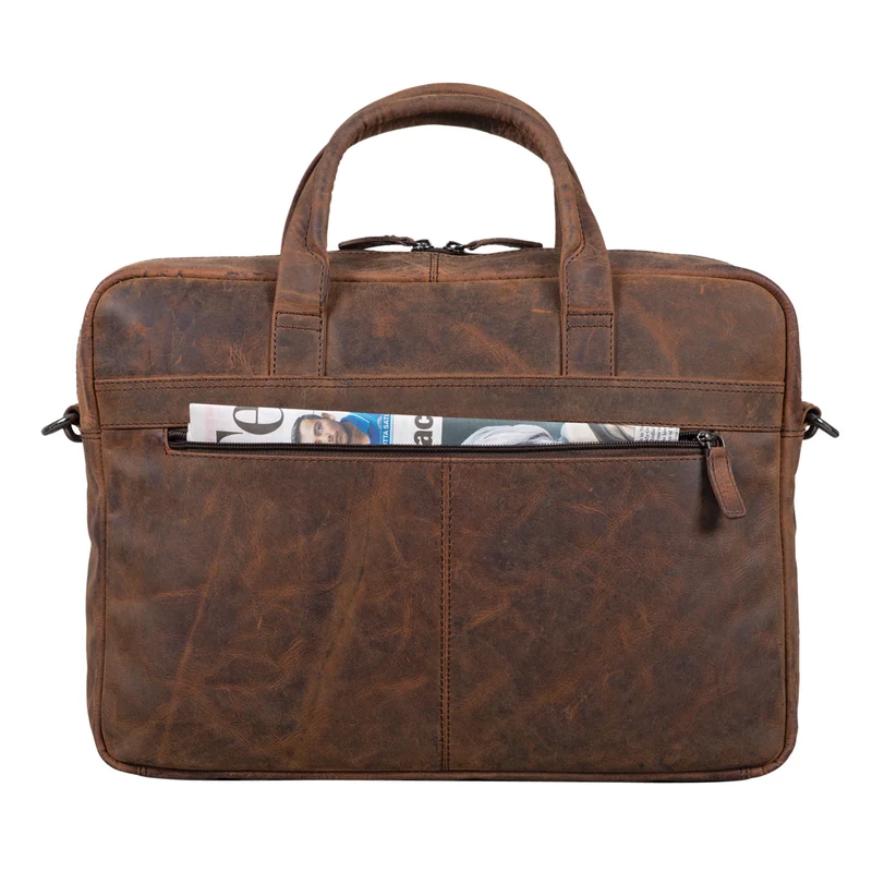 "Claudius" Vintage Ledertasche groß