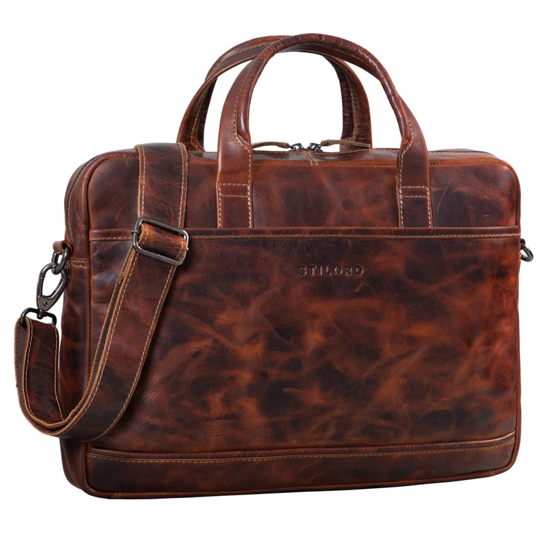 "Claudius" Vintage Ledertasche groß