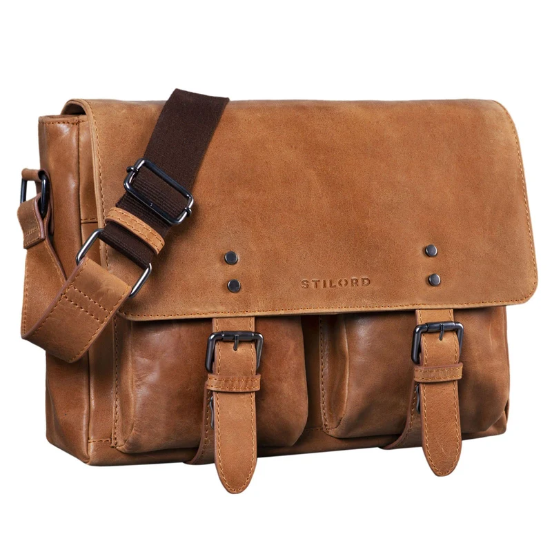 STILORD "Hunter" Leder Aktentasche 13 Zoll