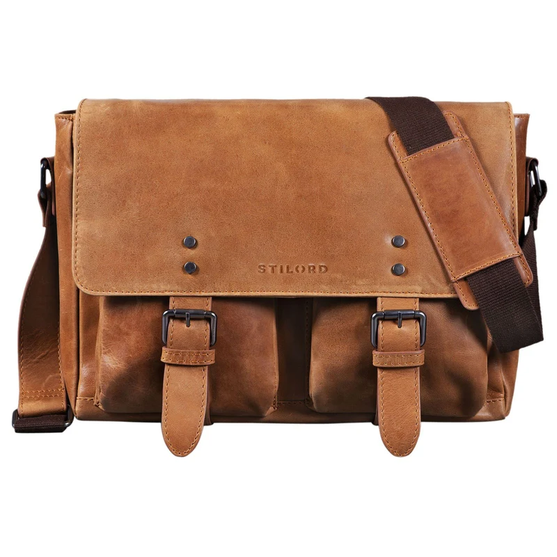STILORD "Hunter" Leder Aktentasche 13 Zoll
