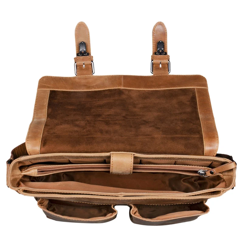 STILORD "Hunter" Leder Aktentasche 13 Zoll