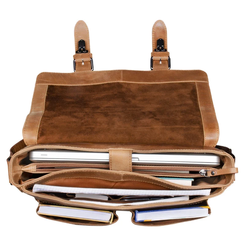 STILORD "Hunter" Leder Aktentasche 13 Zoll