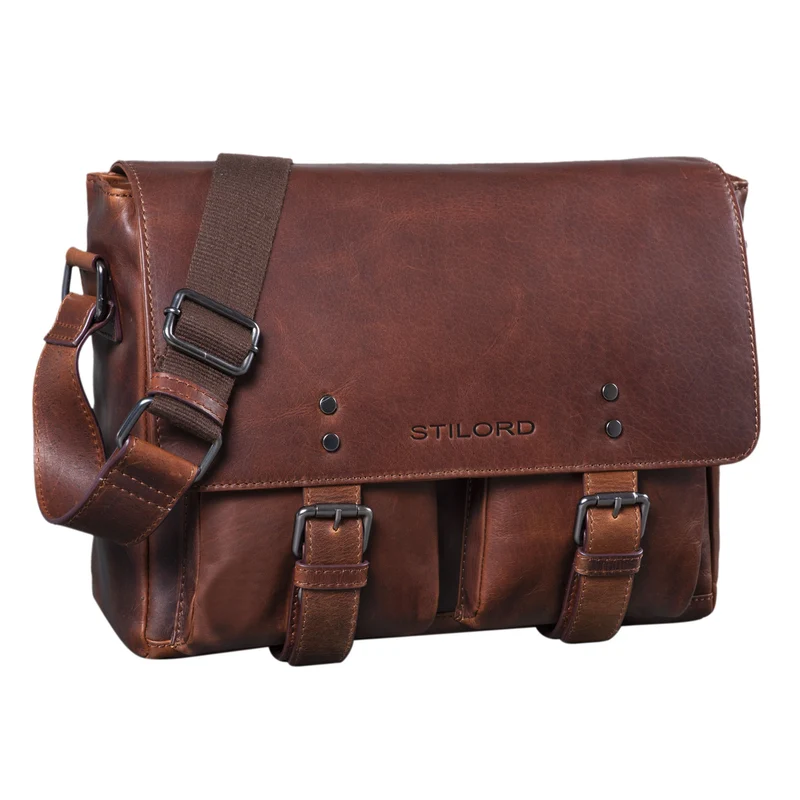 STILORD "Hunter" Leder Aktentasche 13 Zoll