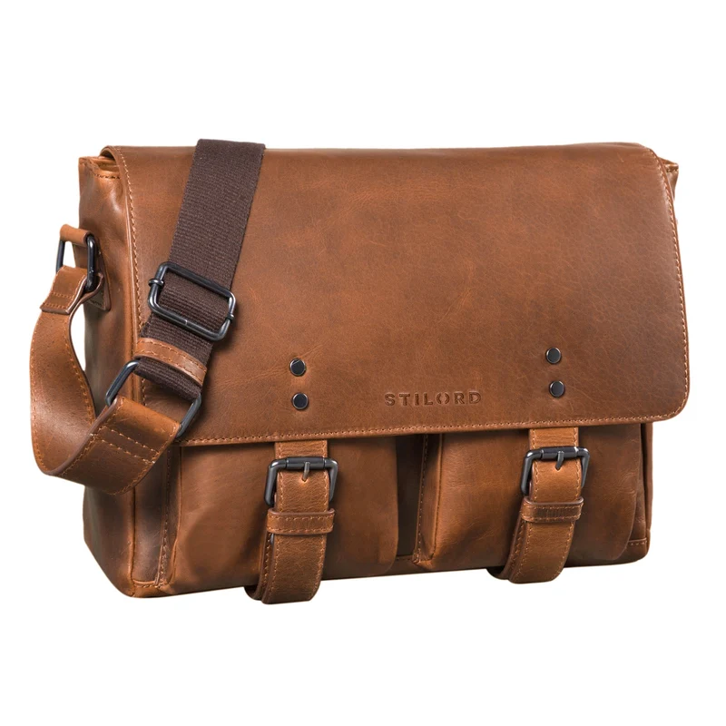 STILORD "Hunter" Leder Aktentasche 13 Zoll