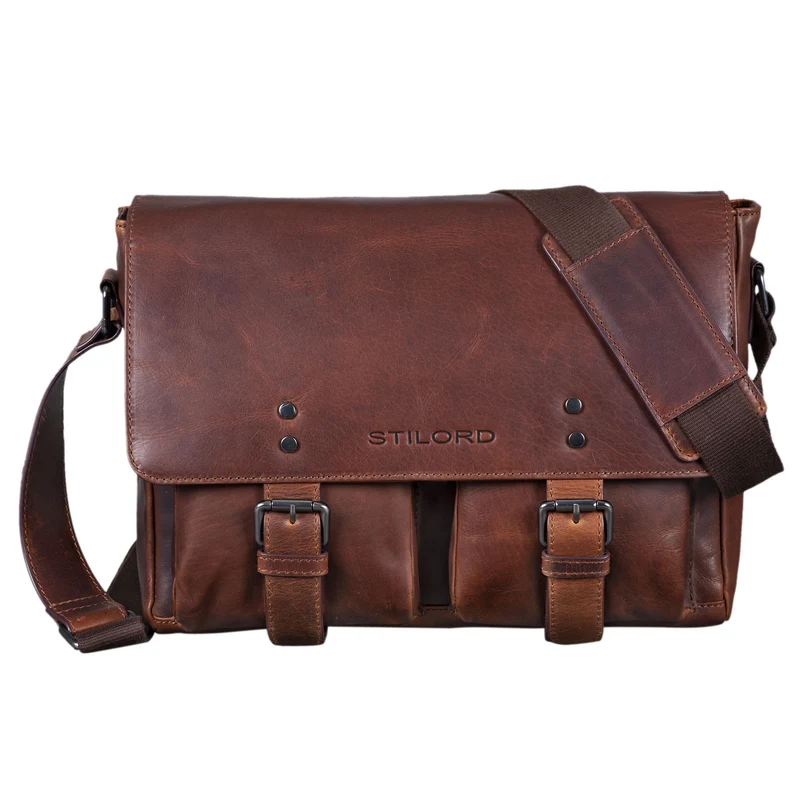 STILORD "Hunter" Leder Aktentasche 13 Zoll