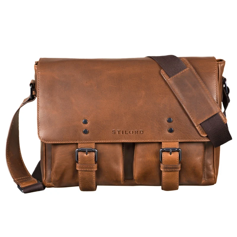 STILORD "Hunter" Leder Aktentasche 13 Zoll