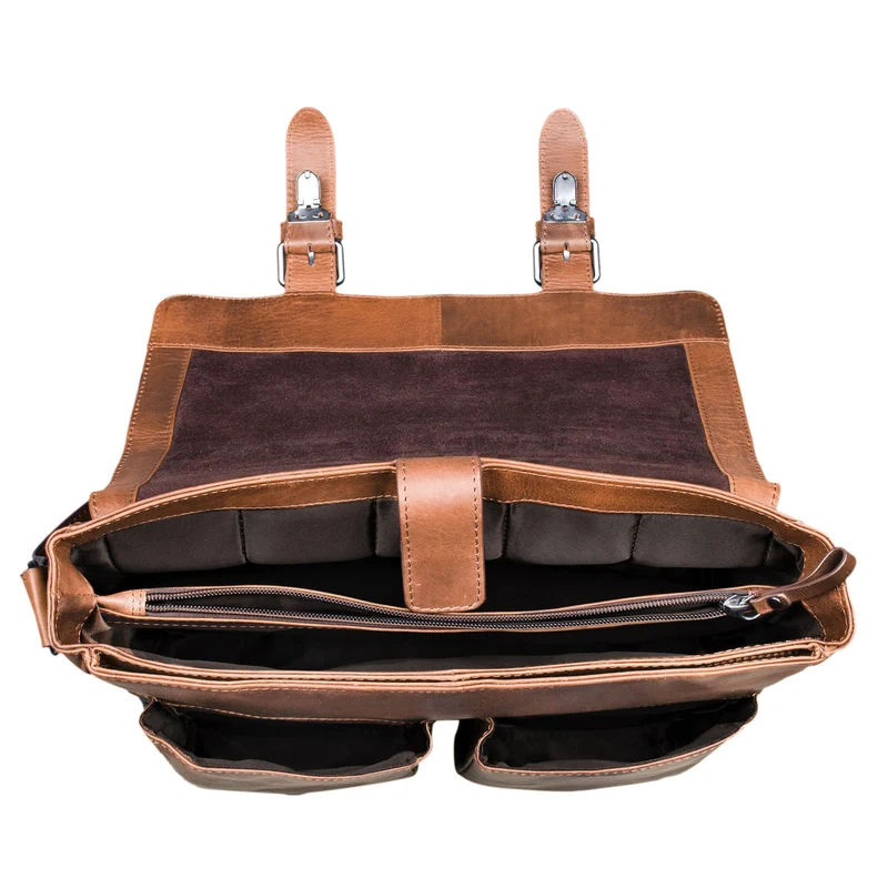 STILORD "Hunter" Leder Aktentasche 13 Zoll