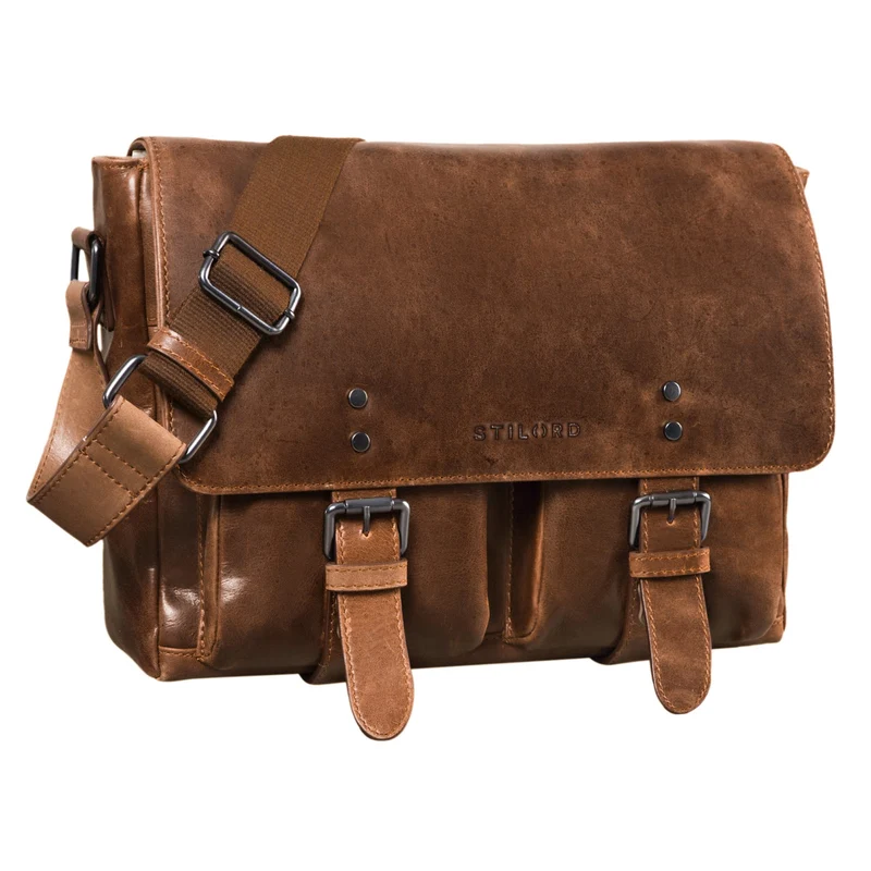 STILORD "Hunter" Leder Aktentasche 13 Zoll