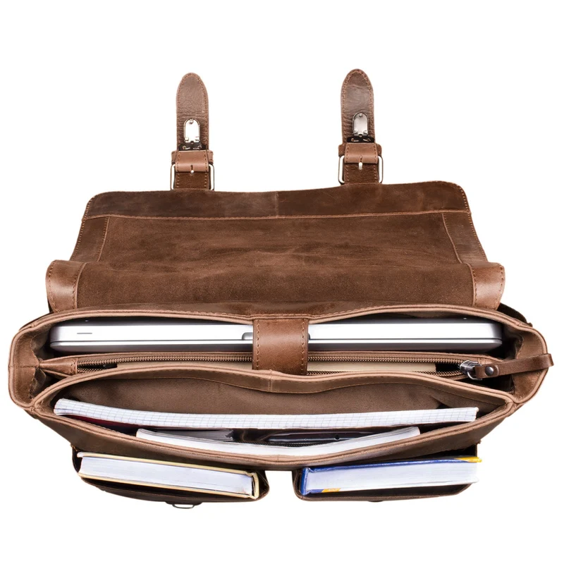 STILORD "Hunter" Leder Aktentasche 13 Zoll