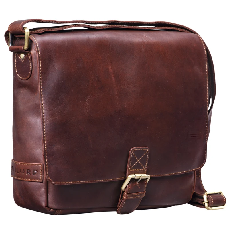 "Timo" Vintage Messenger Bag Leder klein