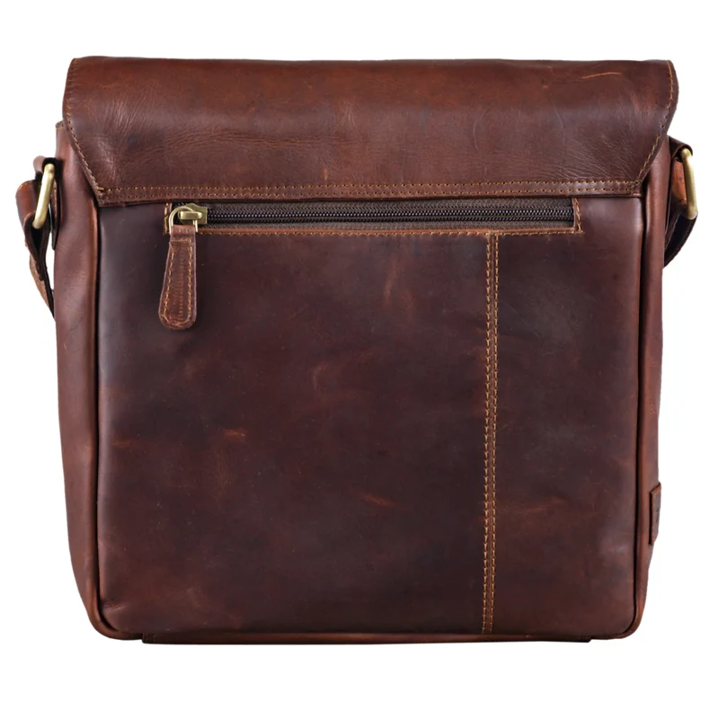 "Timo" Vintage Messenger Bag Leder klein