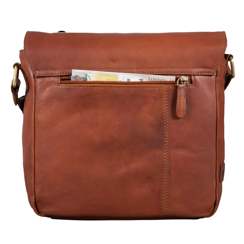 "Timo" Vintage Messenger Bag Leder klein