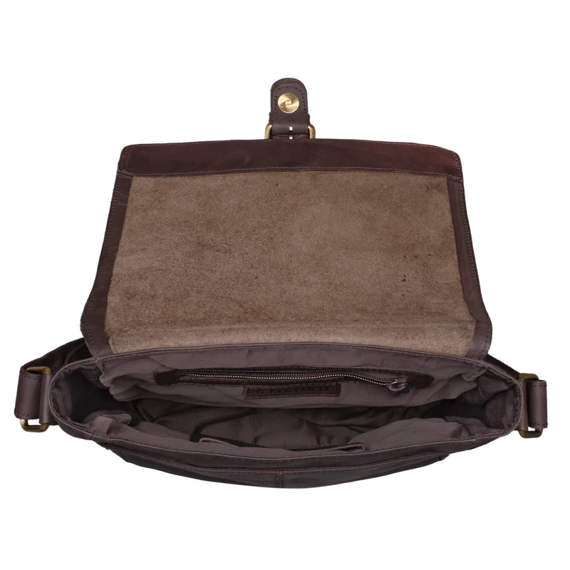 "Timo" Vintage Messenger Bag Leder klein