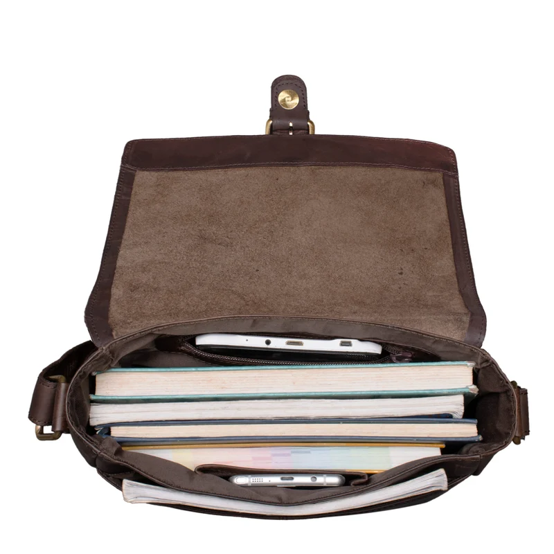 "Timo" Vintage Messenger Bag Leder klein