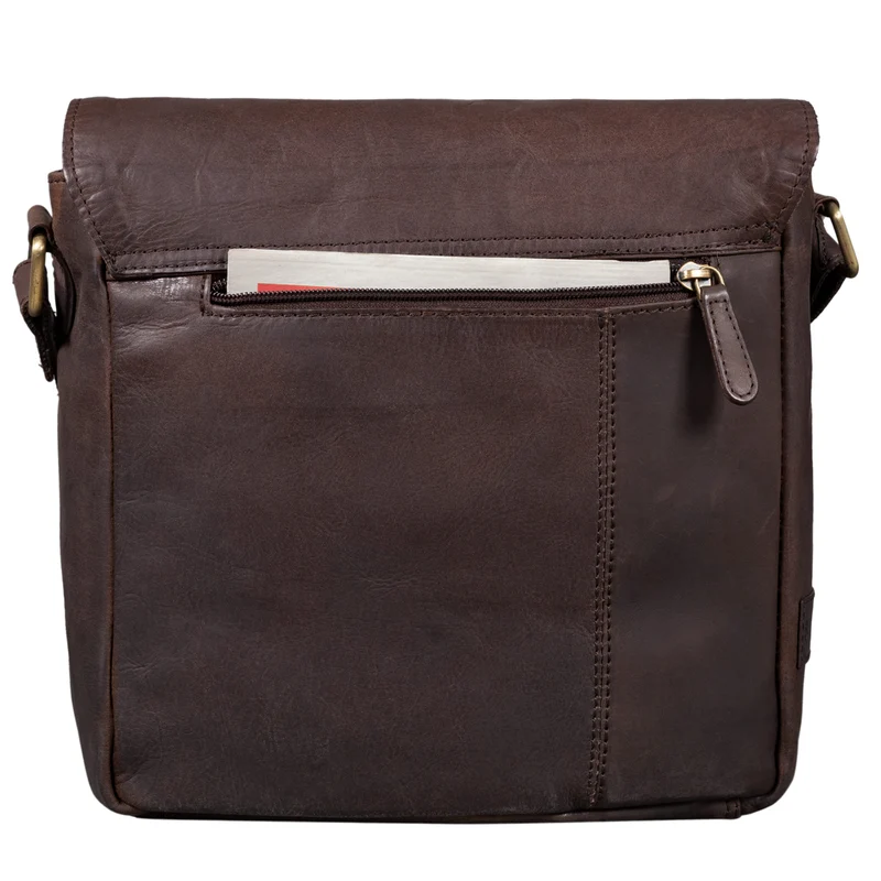 "Timo" Vintage Messenger Bag Leder klein