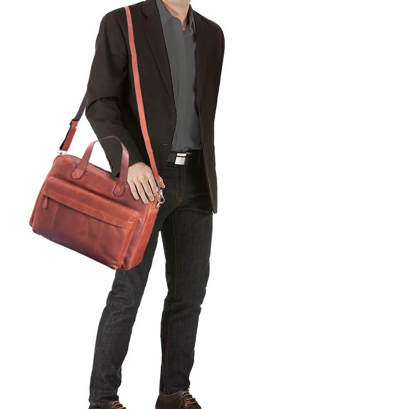 "Erich" Vintage Leder Bürotasche