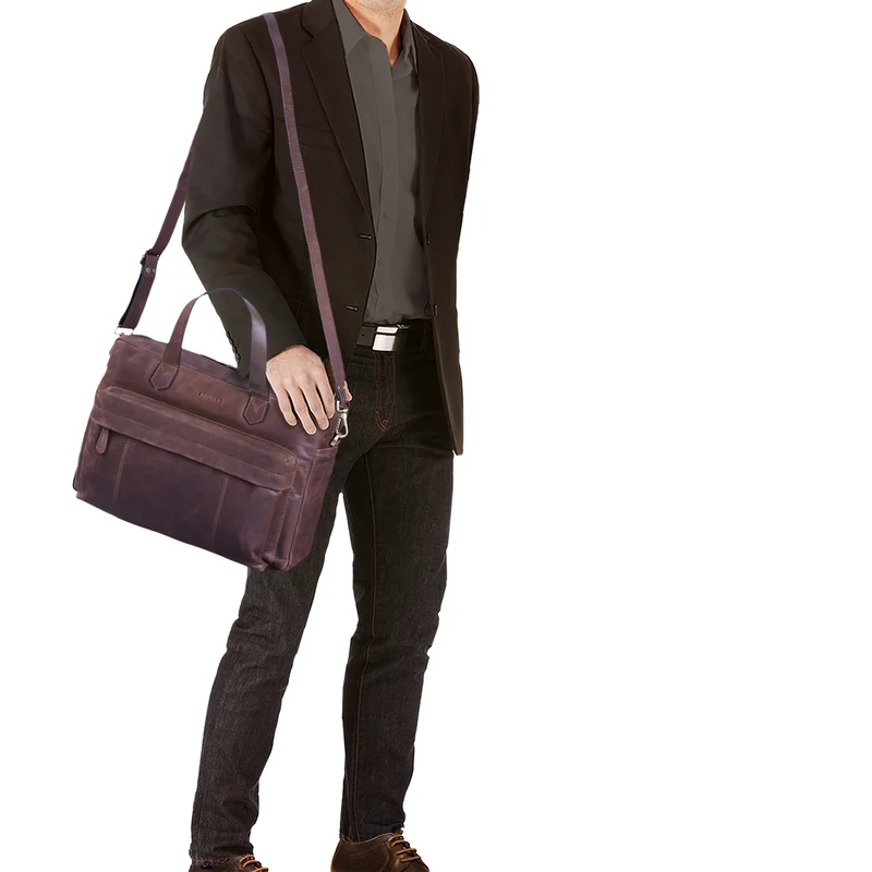"Erich" Vintage Leder Bürotasche