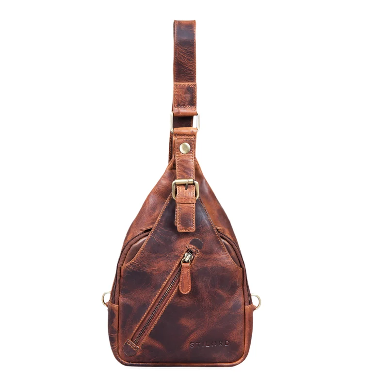 "Odysseus" Vintage Brusttasche Leder