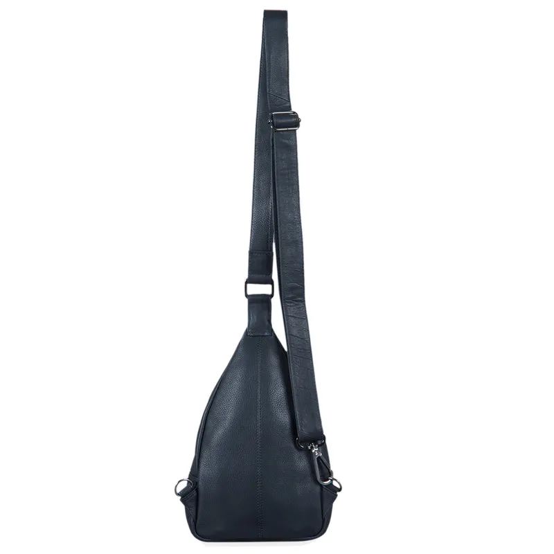 "Odysseus" Vintage Brusttasche Leder