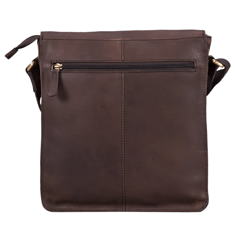 "Rico" Vintage Herren Umhängetasche echtes Leder