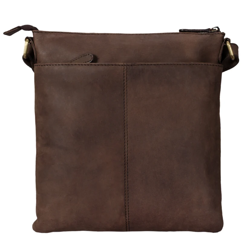"Leo" Leder Umhängetasche Vintage braun