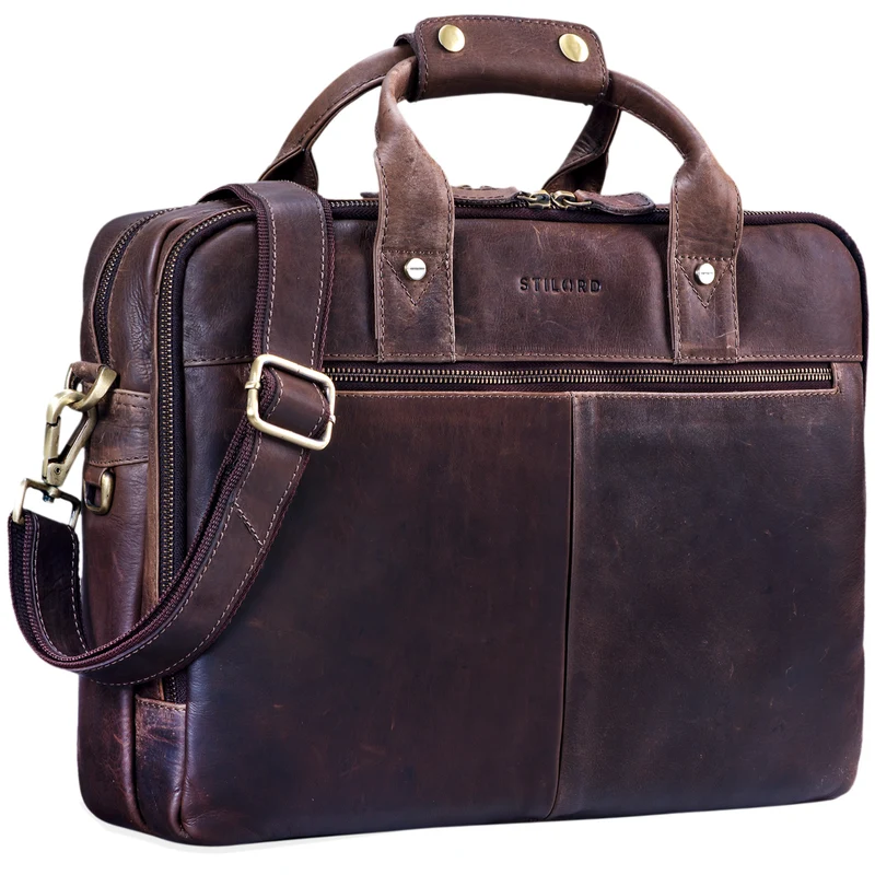 "Enzo" Vintage Aktentasche elegant groß