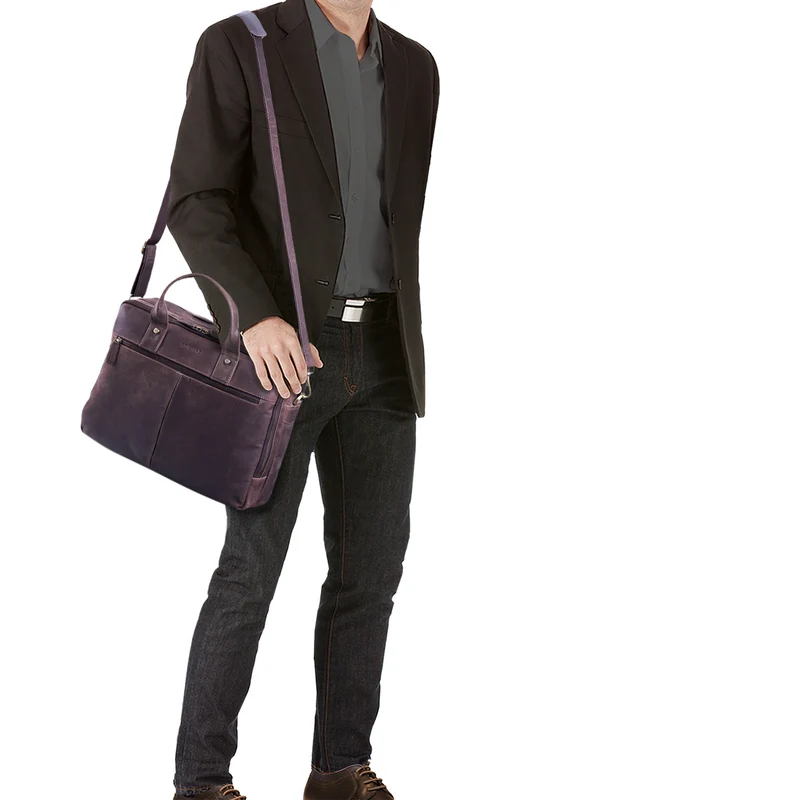 "Enzo" Vintage Aktentasche elegant groß