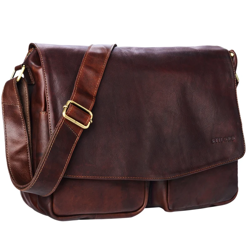 "Leonardo" Herren Ledertasche Umhängetasche