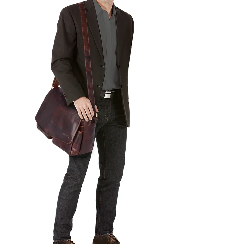 "Leonardo" Herren Ledertasche Umhängetasche
