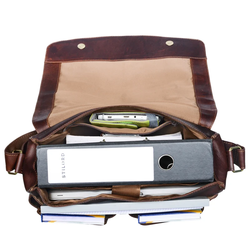 "Leonardo" Herren Ledertasche Umhängetasche