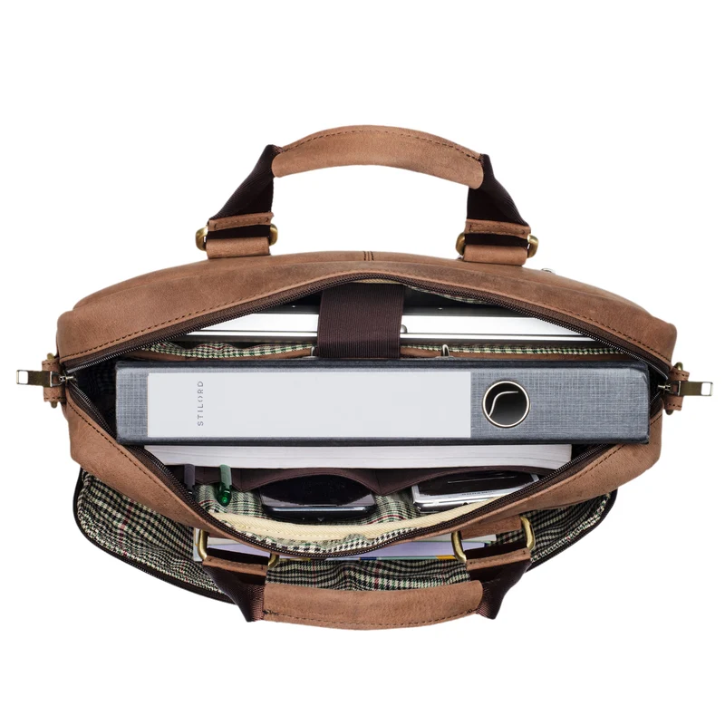 "Vito" Vintage Businesstasche Leder Herren Damen