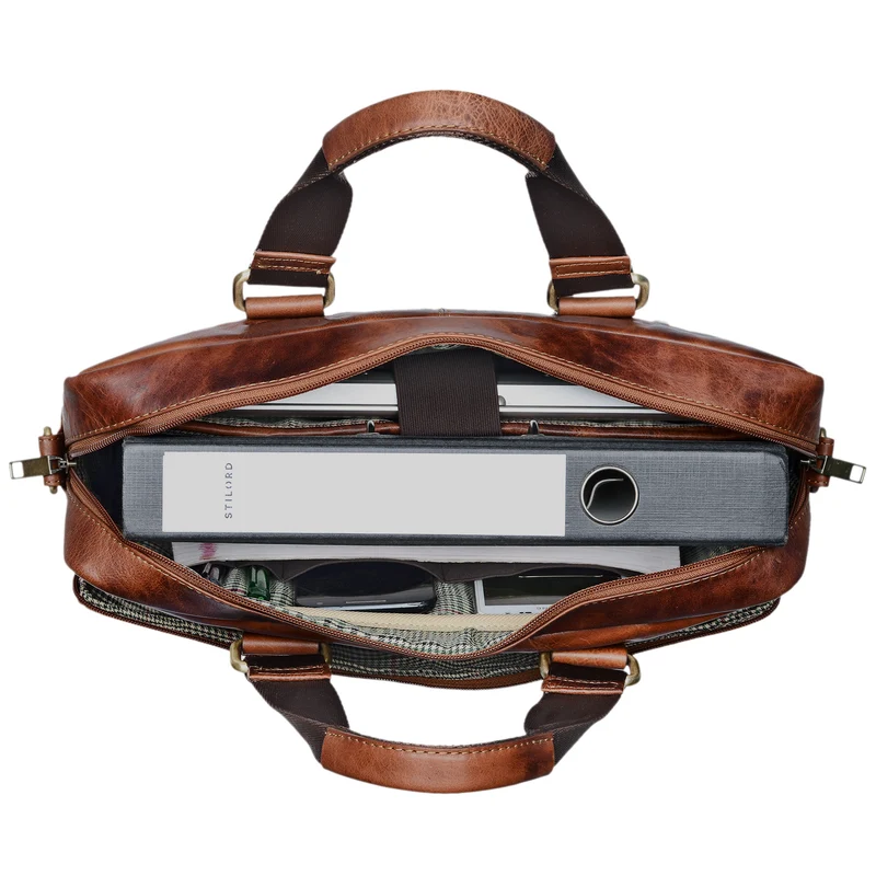 "Vito" Vintage Businesstasche Leder Herren Damen