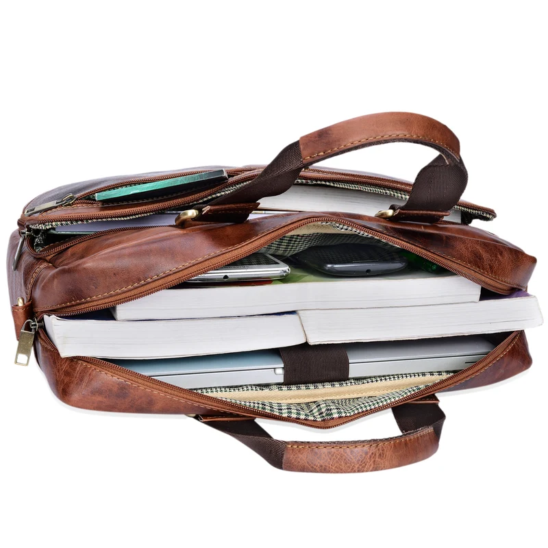 "Vito" Vintage Businesstasche Leder Herren Damen