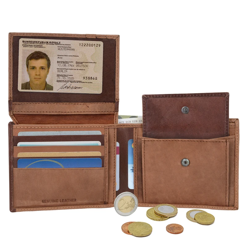Vintage Geldbörse / Portemonnaie aus Leder