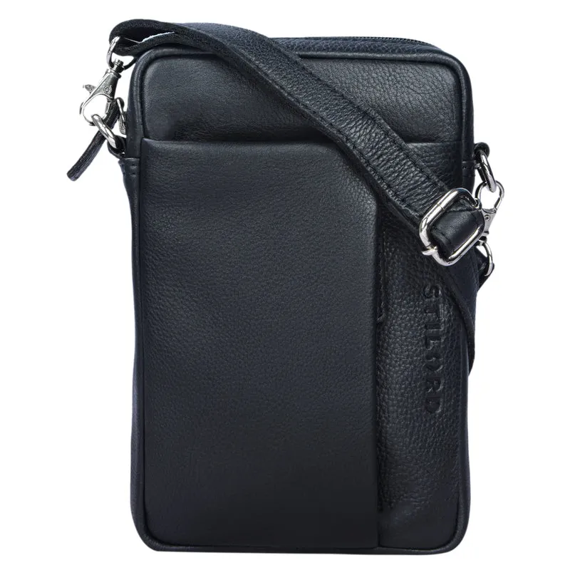 "Fiete" 2-in-1 Umhängetasche Handgelenktasche Leder Herren