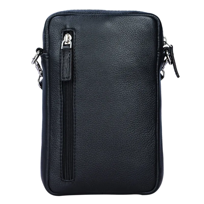 "Fiete" 2-in-1 Umhängetasche Handgelenktasche Leder Herren