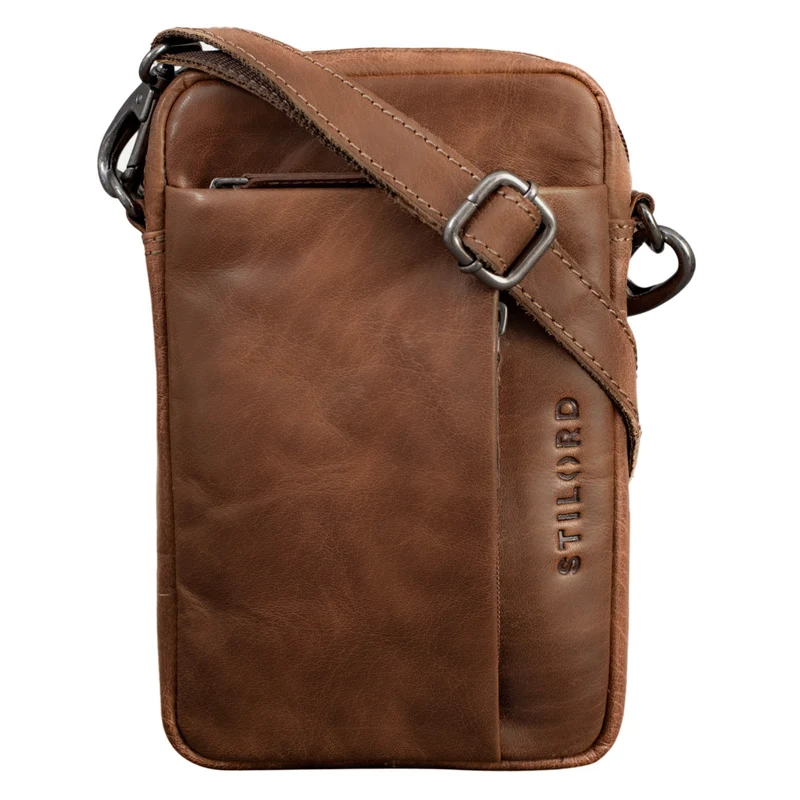 "Fiete" 2-in-1 Umhängetasche Handgelenktasche Leder Herren